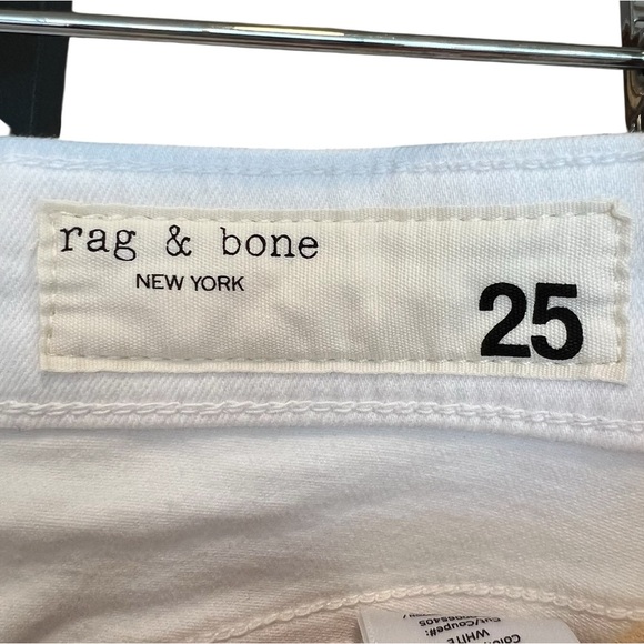 Rag & Bone Nina High Rise Ankle Flare Jeans White 25 Contemporary Minimalist - Picture 5 of 7